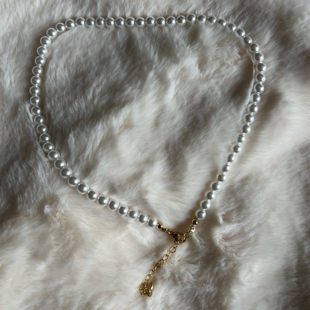 14K Gold Plated Pearl Necklace